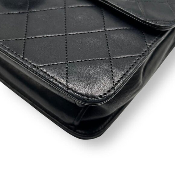 Authentic CHANEL 24K Timeless Classic Vintage Small Single Flap Bag Chain Purse - Picture 12 of 16